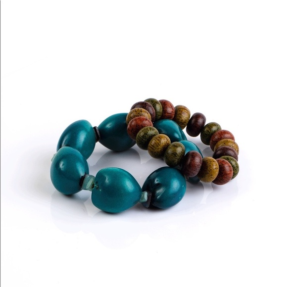 Set of 2 colorful bracelets - Picture 1 of 7